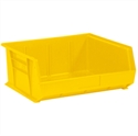 Picture of 14 3/4" x 16 1/2" x 7" Yellow Plastic Stack & Hang Bin Boxes