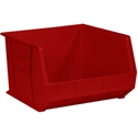 Picture of 18" x 16 1/2" x 11" Red Plastic Stack & Hang Bin Boxes