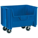 Picture of 19 7/8" x 15 1/4" x 12 7/16" Blue Mobile Giant Stackable Bins