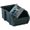 Picture of 7 3/8" x 4 1/8" x 3" Black Conductive Bins