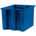 Picture of 17" x 14 1/2" x 12 7/8" Blue Stack & Nest Containers