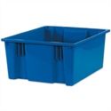 Picture of 20 7/8" x 18 1/4" x 9 7/8" Blue Stack & Nest Containers