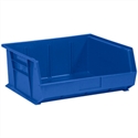 Picture of 14 3/4" x 16 1/2" x 7" Blue Plastic Stack & Hang Bin Boxes