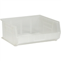 Picture of 14 3/4" x 16 1/2" x 7 Clear Plastic Stack & Hang Bin Boxes