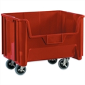 Picture of 19 7/8" x 15 1/4" x 12 7/16" Red Mobile Giant Stackable Bins