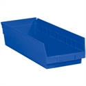 Picture of 17 7/8" x 6 5/8" x 4" Blue Plastic Shelf Bin Boxes