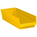 Picture of 17 7/8" x 6 5/8" x 4" Yellow Plastic Shelf Bin Boxes