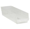 Picture of 17 7/8" x 4 1/8" x 4" Clear Plastic Shelf Bin Boxes