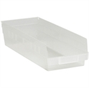 Picture of 17 7/8" x 6 5/8" x 4" Clear Plastic Shelf Bin Boxes