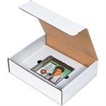 Picture for category <p>These strong corrugated mailers were designed to ship a CD along with literature.</p>
<ul>
<li>Insert holds CD in place during shipping to prevent damage.</li>
<li>Manufactured from 200#-B/ECT-32 white corrugated.</li>
<li>Folds together fast. No tape needed.</li>
<li>Sold and shipped flat in bundle quantities.</li>
</ul>