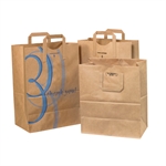 Flat Handle Grocery Bags Picture for category <p>Reinforced flat paper handles provide added convenience.</p>
<ul>
<li>Gusseted side walls make packing multiple or bulky items fast and easy.</li>
<li>Choose between flat paper handles folded down or pressed up.</li>
<li>BGFH102UP features "thank you" pre-printed on one side of bag.</li>
<li>300 per case.</li>
</ul>