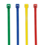 Picture for category <p>Nylon Cable Ties permanently secure cords, cables, bags, etc.</p>
<ul>
<li>Tamper Proof - Designed to lock tight. Will not stretch or slide.</li>
<li>Use to color code items.</li>
</ul>