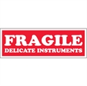 Picture of 1 1/2" x 4" - "Fragile - Delicate Instruments" Labels