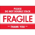 Picture of 2" x 3" - "Fragile - Do Not Double Stack" Labels