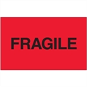 Picture of 3" x 5" - "Fragile" (Fluorescent Red) Labels