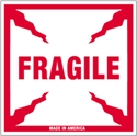 Picture of 4" x 4" - "Fragile" Labels