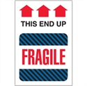 Picture of 4" x 6" - "This End Up - Fragile" Labels