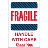 Picture of 4" x 6" - "Fragile - Handle With Care" Labels
