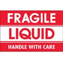 Picture of 2" x 3" - "Fragile - Liquid - Handle With Care" Labels