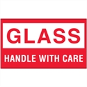Picture of 3" x 5" - "Glass - Handle With Care" Labels