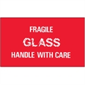 Picture of 3" x 5" - "Fragile - Glass - Handle With Care" Labels