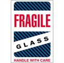 Picture of 4" x 6" - "Fragile - Glass - Handle With Care" Labels
