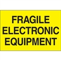 Picture of 2" x 3" - "Fragile - Electronic Equipment" (Fluorescent Yellow) Labels