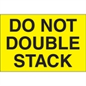 Picture of 2" x 3" - "Do Not Double Stack" (Fluorescent Yellow) Labels