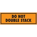 Picture of 2" x 8" - "Do Not Double Stack" (Fluorescent Orange) Labels
