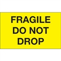 Picture of 3" x 5" - "Fragile - Do Not Drop" (Fluorescent Yellow) Labels