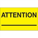 Picture of 3" x 5" - "Attention ___" (Fluorescent Yellow) Labels