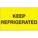 Picture of 3" x 5" - "Keep Refrigerated" (Fluorescent Yellow) Labels