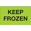 Picture of 3" x 5" - "Keep Frozen" (Fluorescent Green) Labels