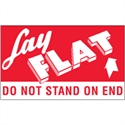 Picture of 3" x 5" - "Lay Flat - Do Not Stand On End" Labels