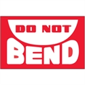 Picture of 3" x 5" - "Do Not Bend" Labels