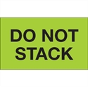 Picture of 3" x 5" - "Do Not Stack" (Fluorescent Green) Labels