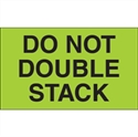 Picture of 3" x 5" - "Do Not Double Stack" (Fluorescent Green) Labels