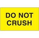 Picture of 3" x 5" - "Do Not Crush" (Fluorescent Yellow) Labels