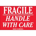 Picture of 2" x 3" - "Fragile - Handle With Care" Labels