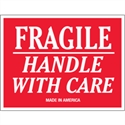 Picture of 3" x 5" - "Fragile - Handle With Care" Labels