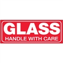 Picture of 1 1/2" x 4" - "Glass - Handle With Care" Labels