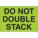 Picture of 2" x 3" - "Do Not Double Stack" (Fluorescent Green) Labels