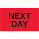 Picture of 3" x 5" - "Next Day" (Fluorescent Red) Labels
