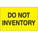 Picture of 3" x 5" - "Do Not Inventory" (Fluorescent Yellow) Labels