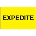 Picture of 3" x 5" - "Expedite" (Fluorescent Yellow) Labels