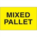 Picture of 3" x 5" - "Mixed Pallet" (Fluorescent Yellow) Labels