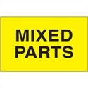 Picture of 3" x 5" - "Mixed Parts" (Fluorescent Yellow) Labels