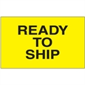 Picture of 3" x 5" - "Ready to Ship" (Fluorescent Yellow) Labels