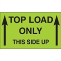 Picture of 3" x 5" - "Top Load Only - This Side Up" (Fluorescent Green) Labels