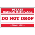 Picture of 3" x 5" - "Do Not Drop - Please Handle With Care" Labels